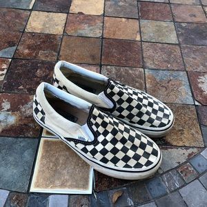 womens checkered vans